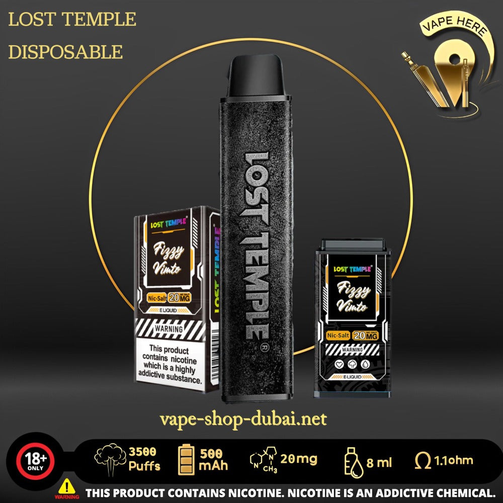 LOST TEMPLE 3500 PUFFS DISPOSABLE VAPE - Vape Here Store