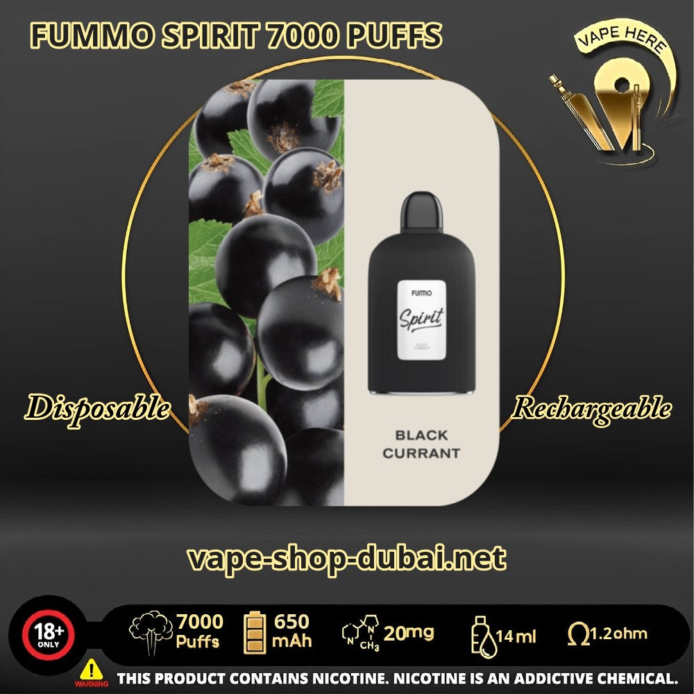 FUMMO SPIRIT 7000 PUFFS DISPOSABLE UAE Ajman