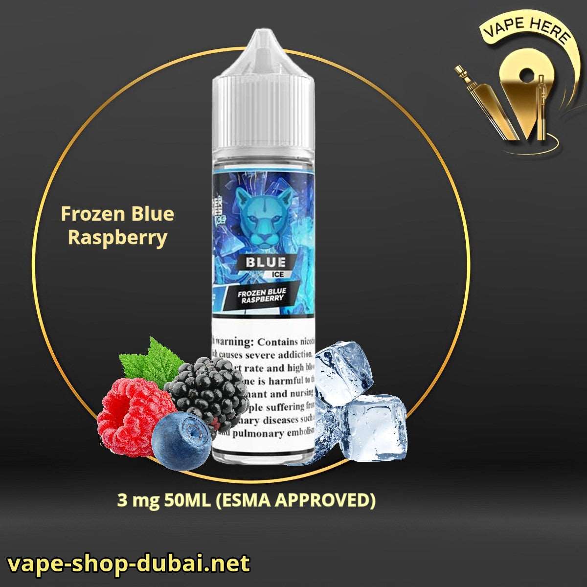 Blue Panther Ice - E liquid by Dr Vapes - Vape Here Store