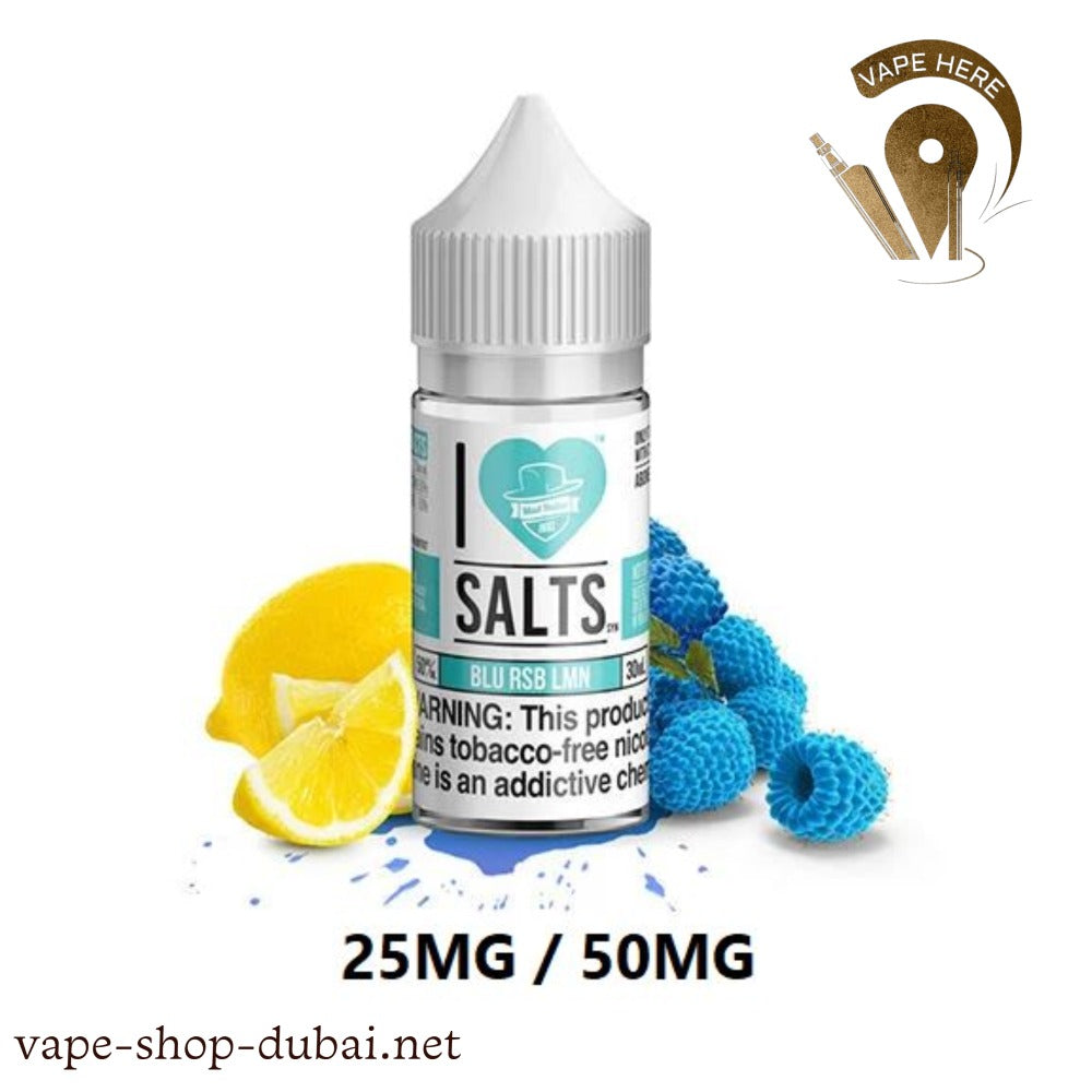 BLUE RASPBERRY LEMONADE - I LOVE SALTS /MAD HATTER JUICE - Vape Here Store