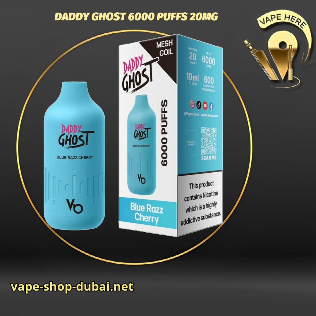 DADDY GHOST 6000 PUFFS 20MG DISPOSABLE VAPE BY VAPES BARS | Buy Vape Dubai  | Vape Delivery Same Day | Dubai & Abu Dhabi | Vape Here Store