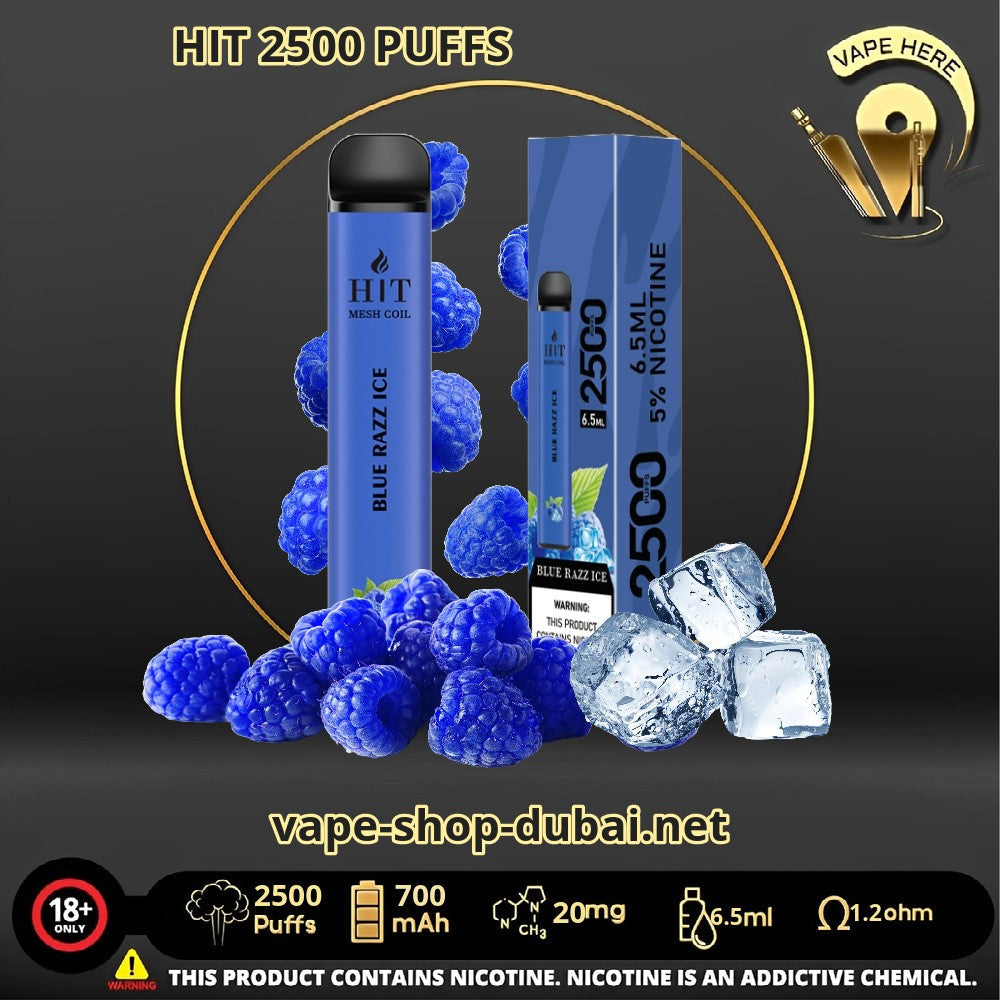 HIT 2500 PUFFS DISPOSABLE VAPE - Vape Here Store