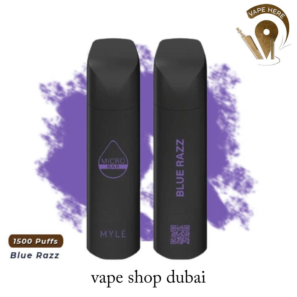 MYLE MICRO BAR 1500 PUFFS DISPOSABLE VAPE (20mg) - Vape Here Store