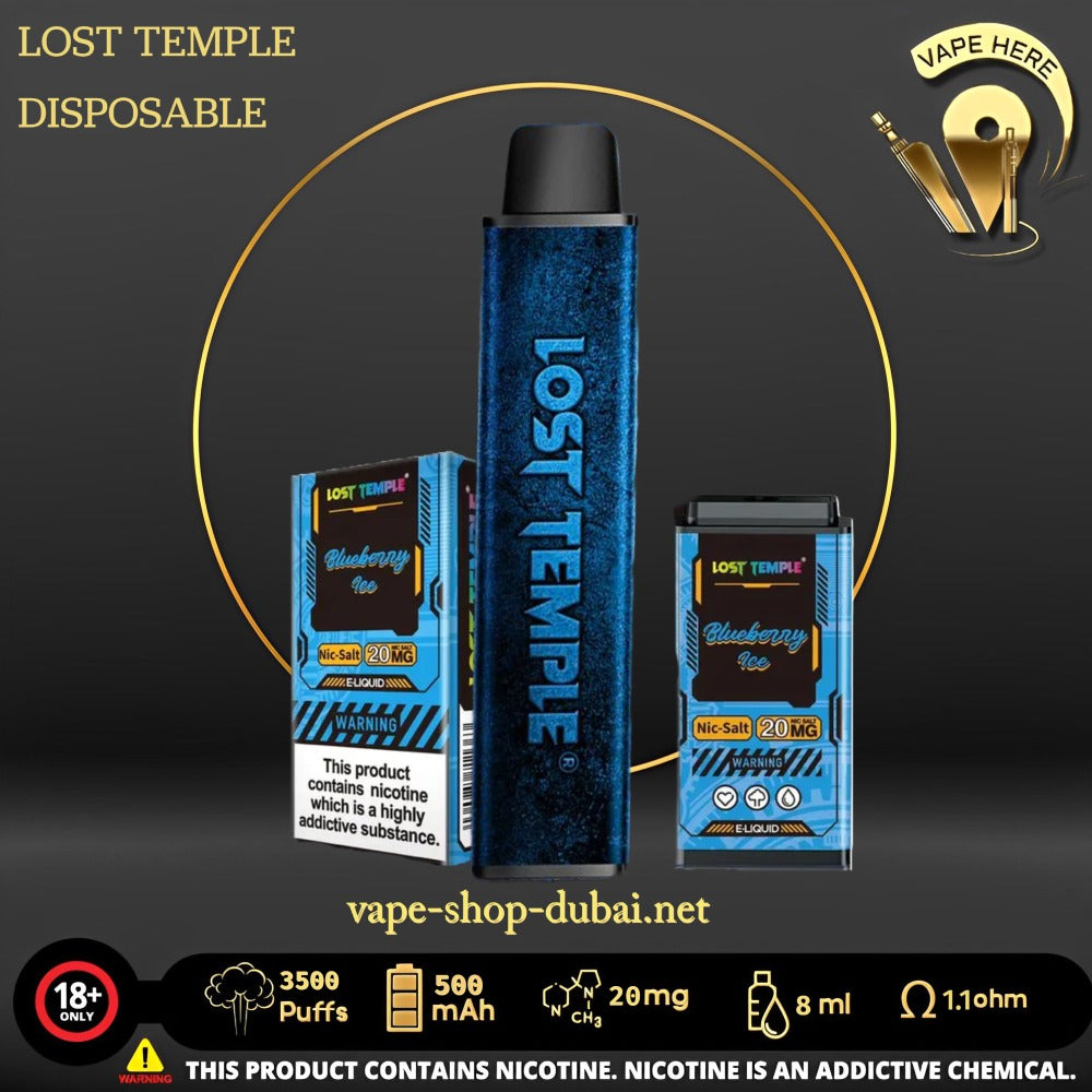 LOST TEMPLE 3500 PUFFS DISPOSABLE VAPE - Vape Here Store