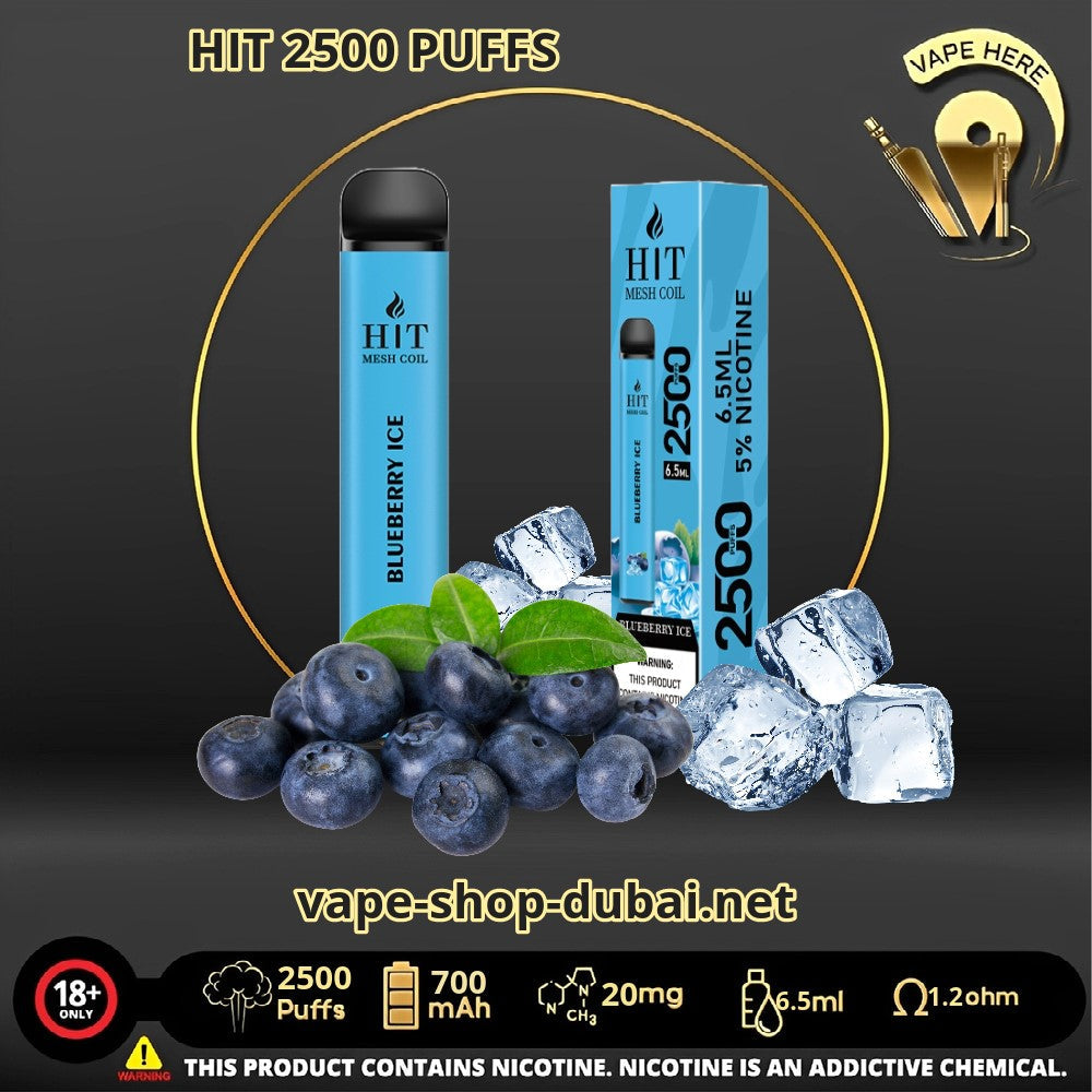 HIT 2500 PUFFS DISPOSABLE VAPE - Vape Here Store