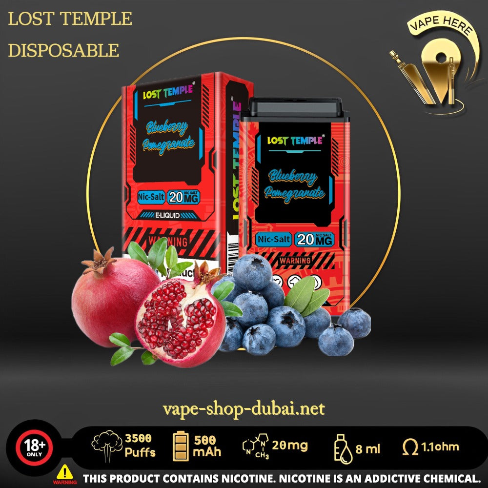 LOST TEMPLE 3500 PUFFS DISPOSABLE VAPE - Vape Here Store