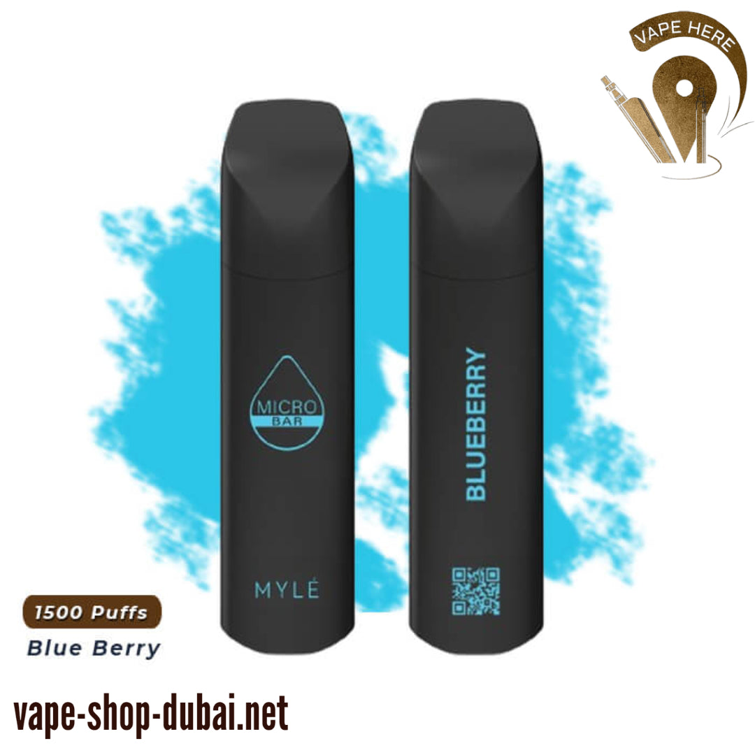 MYLE MICRO BAR 1500 PUFFS DISPOSABLE VAPE (20mg) - Vape Here Store