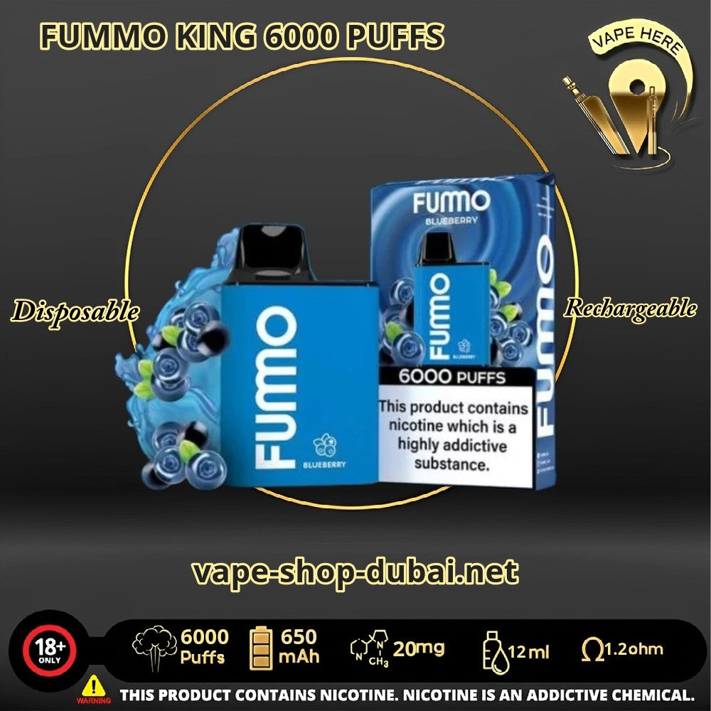 FUMMO KING 6000 PUFFS 20 MG DISPOSABLE VAPE