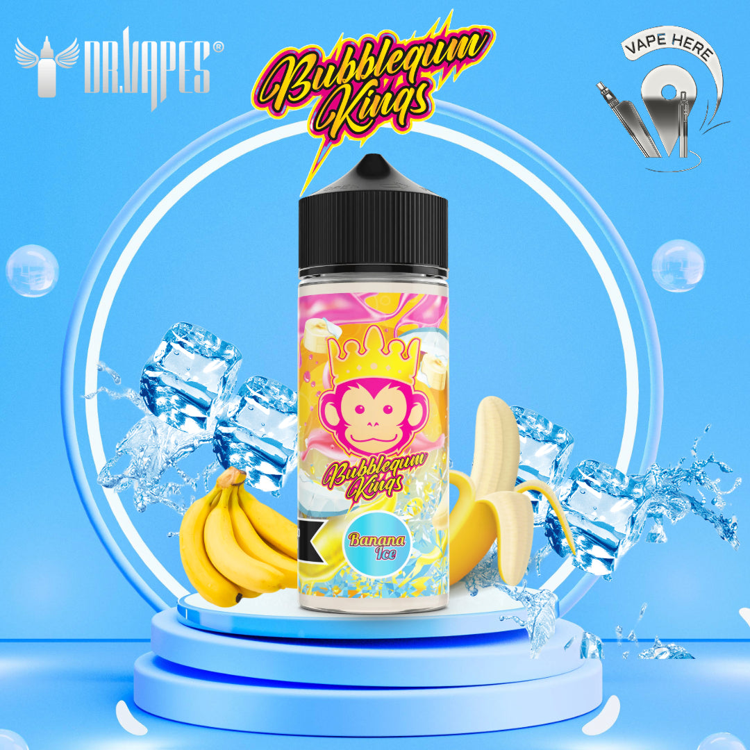 Bubblegum Kings Banana Ice 60ml & 120ml E liquid By Dr Vapes UAE Dubai