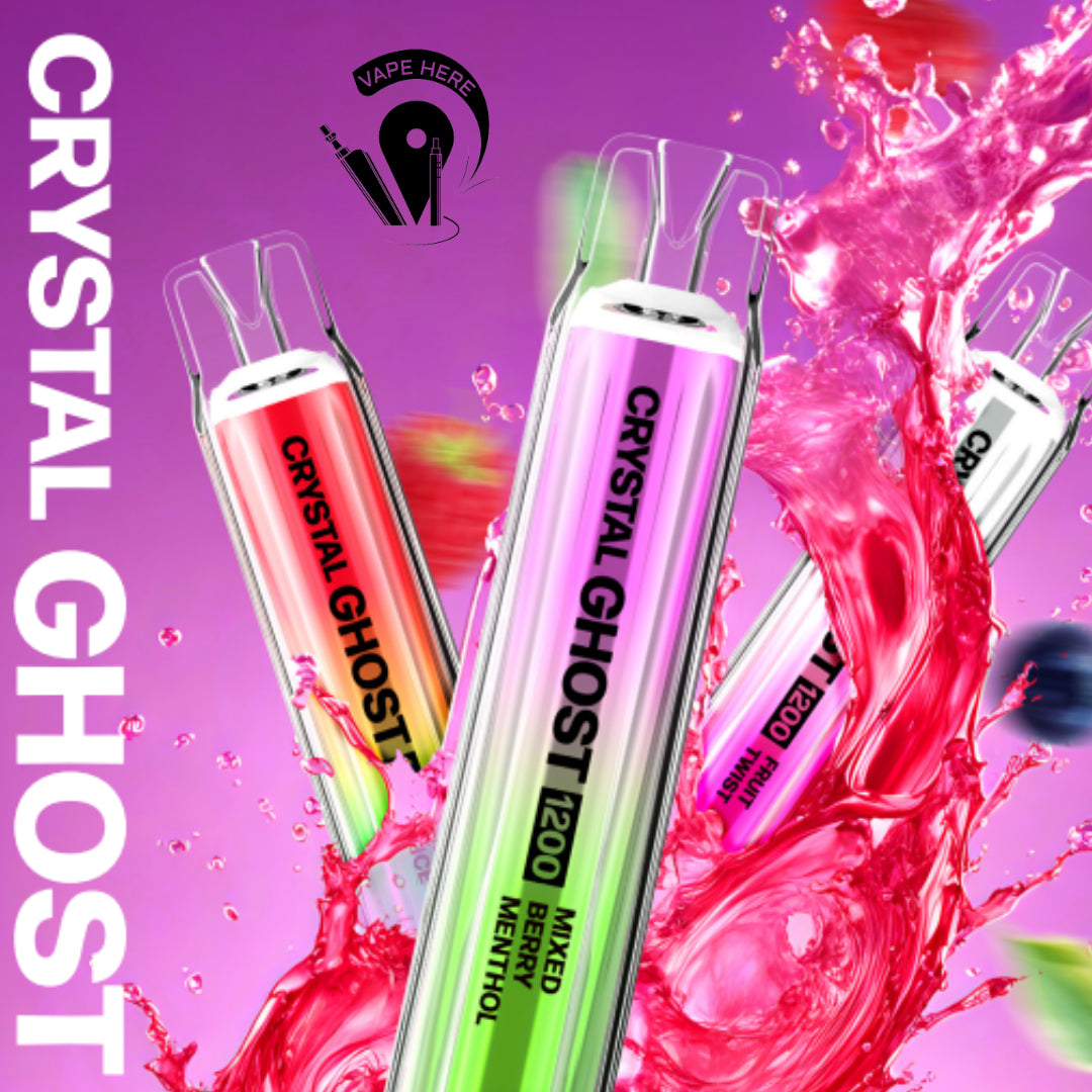 CRYSTAL GHOST 1200 PUFFS DISPOSABLE VAPE 20mg by Vapes Bar UAE Dubai
