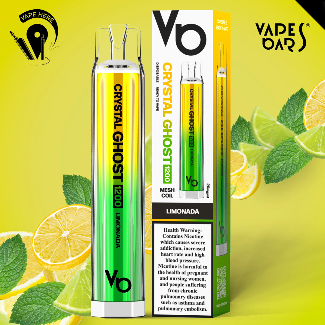 CRYSTAL GHOST 1200 PUFFS DISPOSABLE VAPE 20mg by Vapes Bar Limonada UAE Ajman
