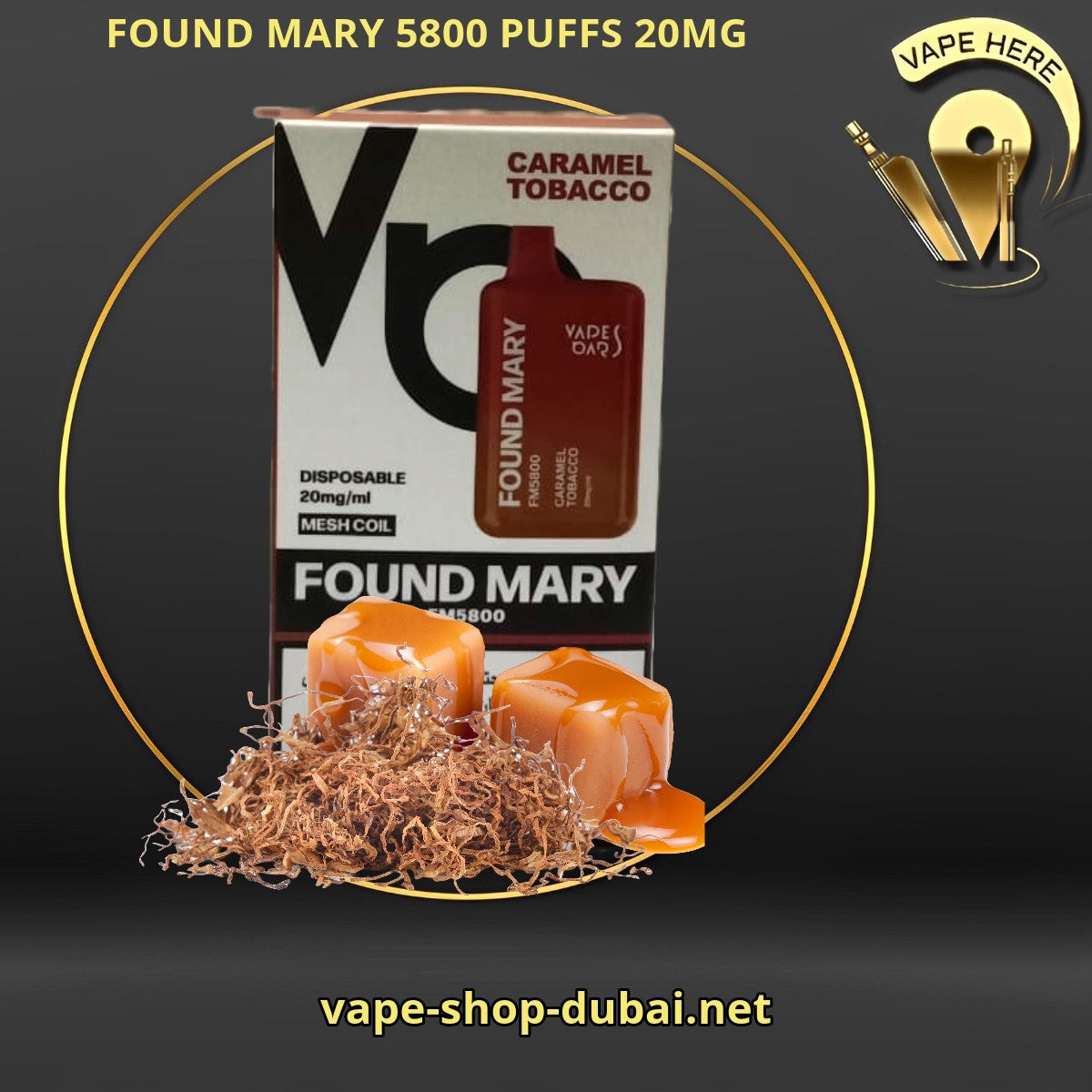 FOUND MARY FM 5800 PUFFS 20MG DISPOSABLE VAPE BY VAPES BARS - Vape Here Store