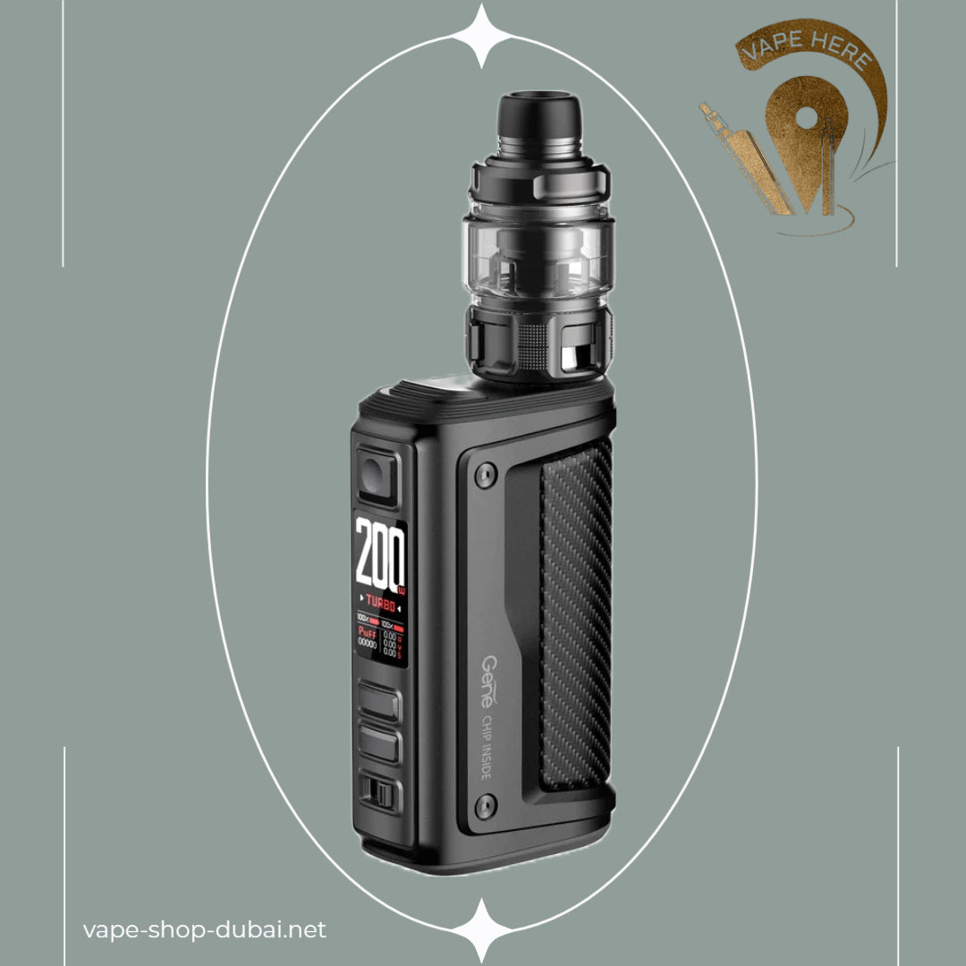 VOOPOO ARGUS GT2 200W Starter Kit with 6.5ml Maat Tank New Carbon Fiber UAE Dubai