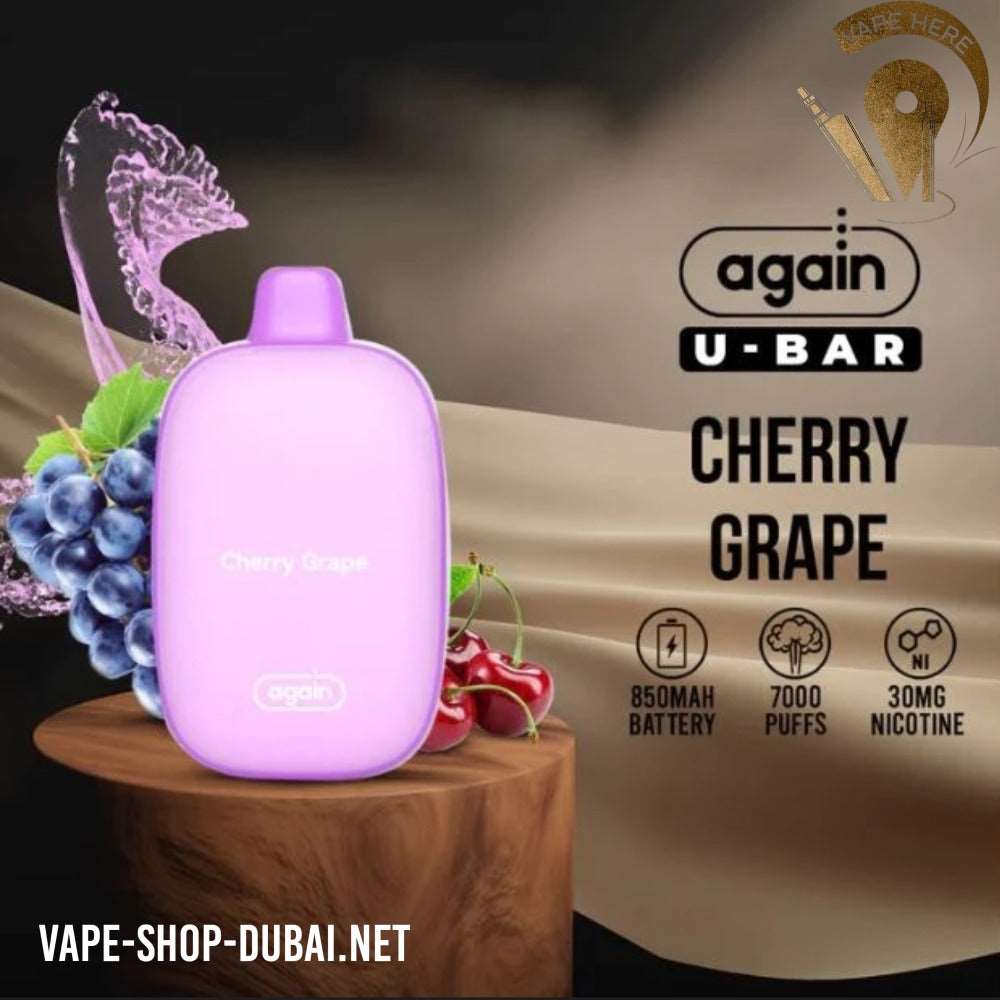 AGAIN U-BAR DISPOSABLE VAPE (7000 PUFFS) - Vape Here Store