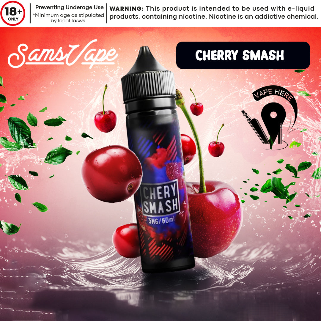 Cherry Smash E-liquid By Sam Vapes UAE Abu Dhabi & Dubai