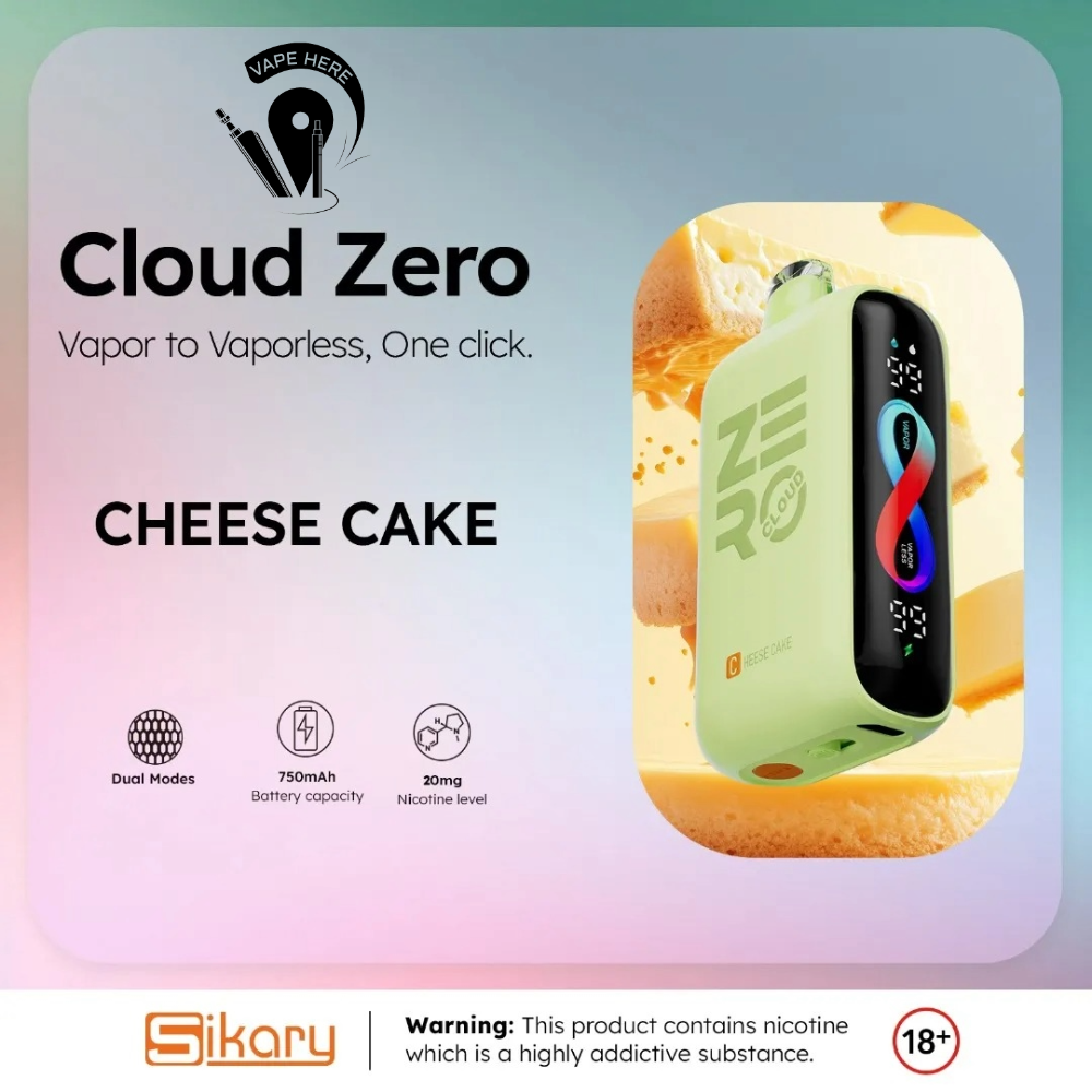 Cloud Zero Sikary 12K Puffs Disposable Vape Cheesecake UAE Fujairah