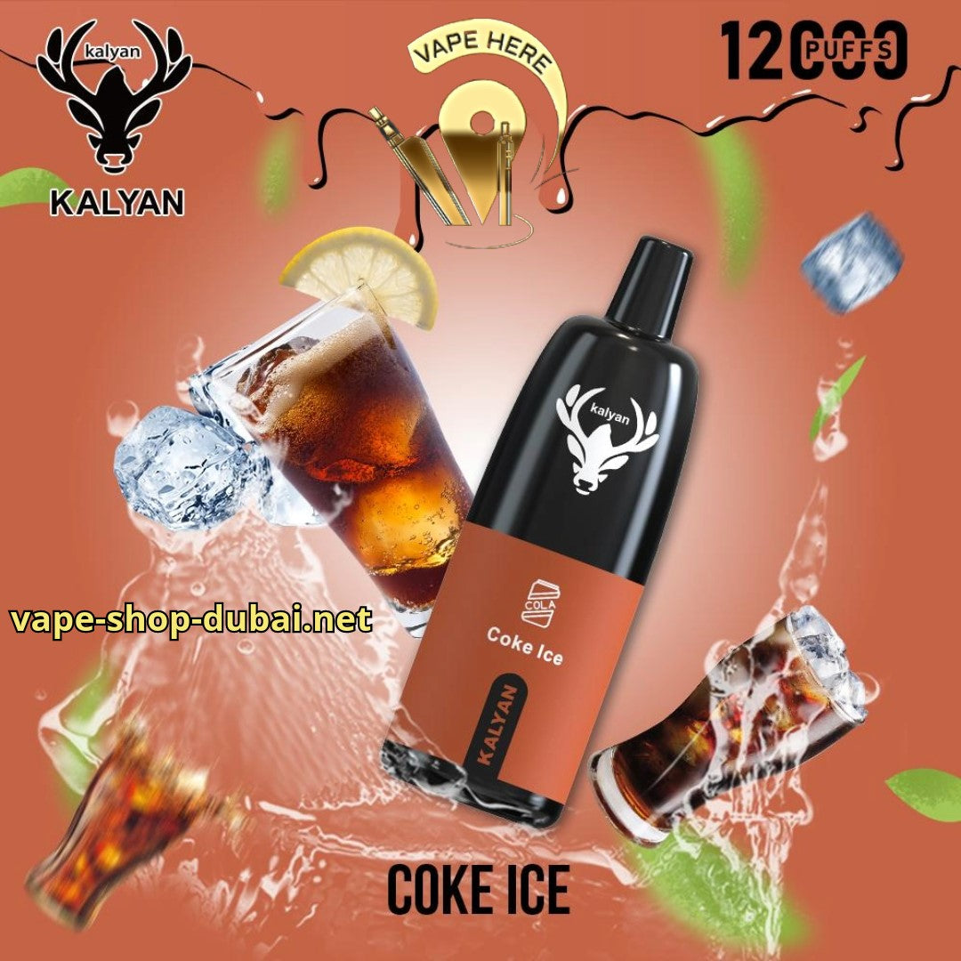 KALYAN PRO 12000 PUFFS Coke Ice DISPOSABLE VAPE UAE Dubai