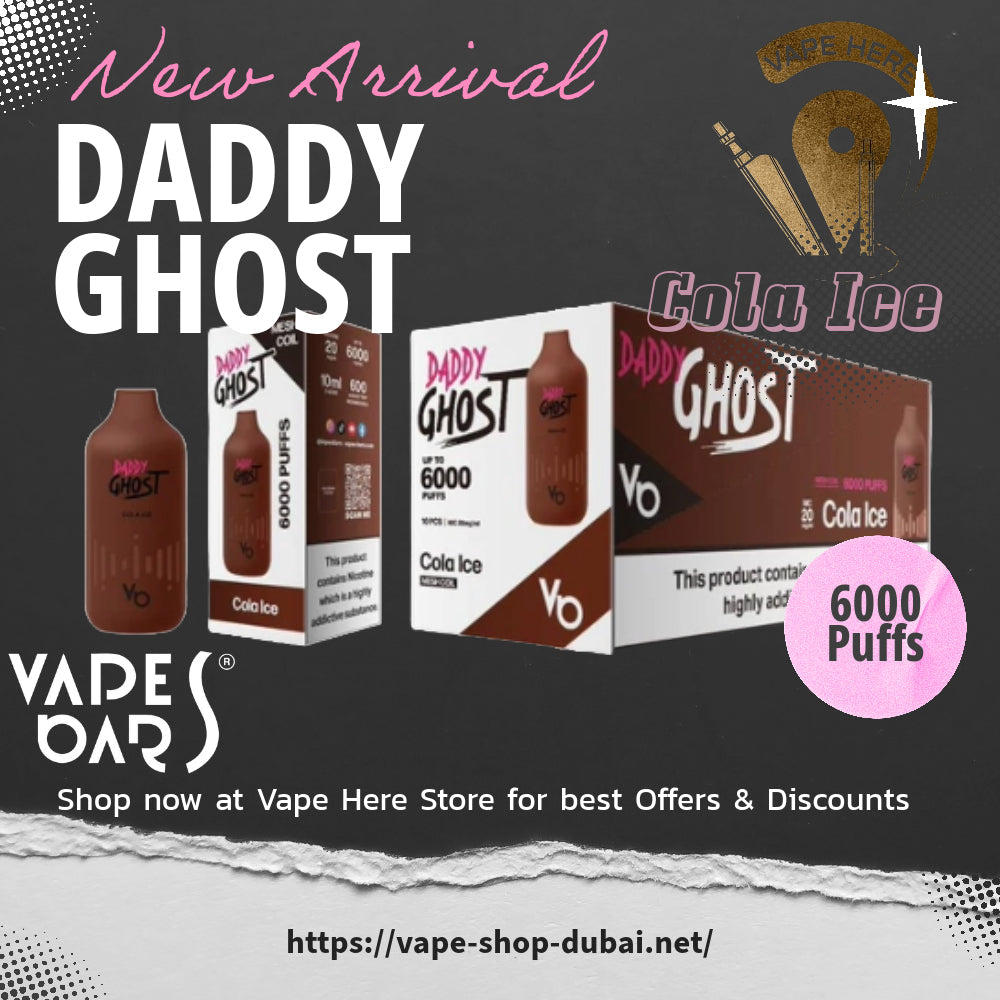 DADDY GHOST 6000 PUFFS 20MG DISPOSABLE VAPE BY VAPES BARS - Vape Here Store