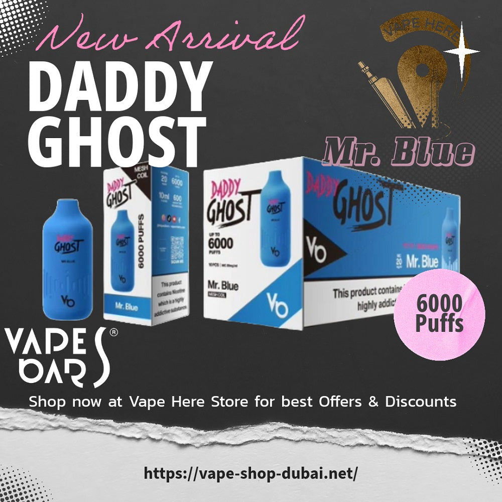 DADDY GHOST 6000 PUFFS 20MG DISPOSABLE VAPE BY VAPES BARS - Vape Here Store