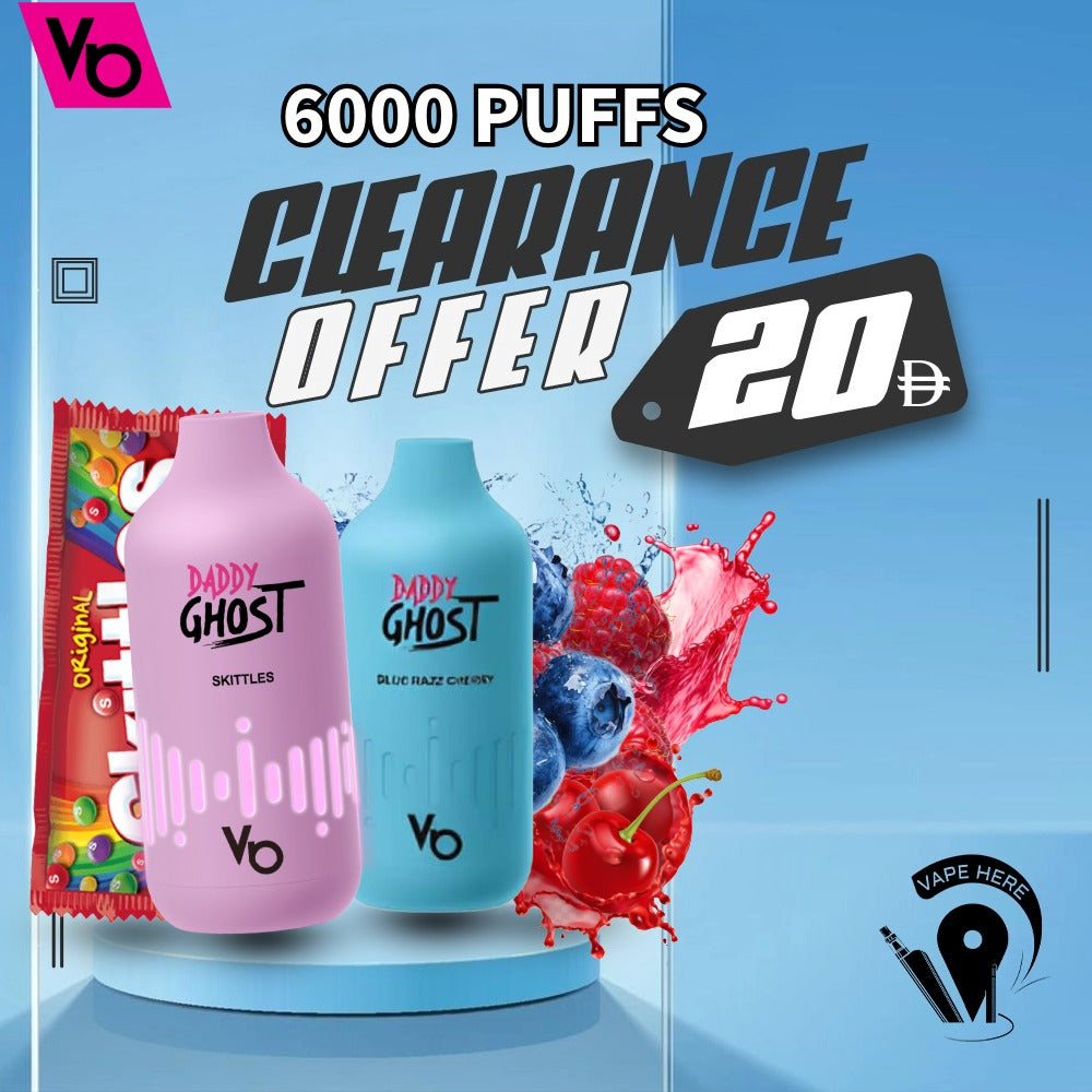 DADDY GHOST 6000 PUFFS 20MG DISPOSABLE VAPE BY VAPES BARS | Buy Vape Dubai  | Vape Delivery Same Day | Dubai & Abu Dhabi