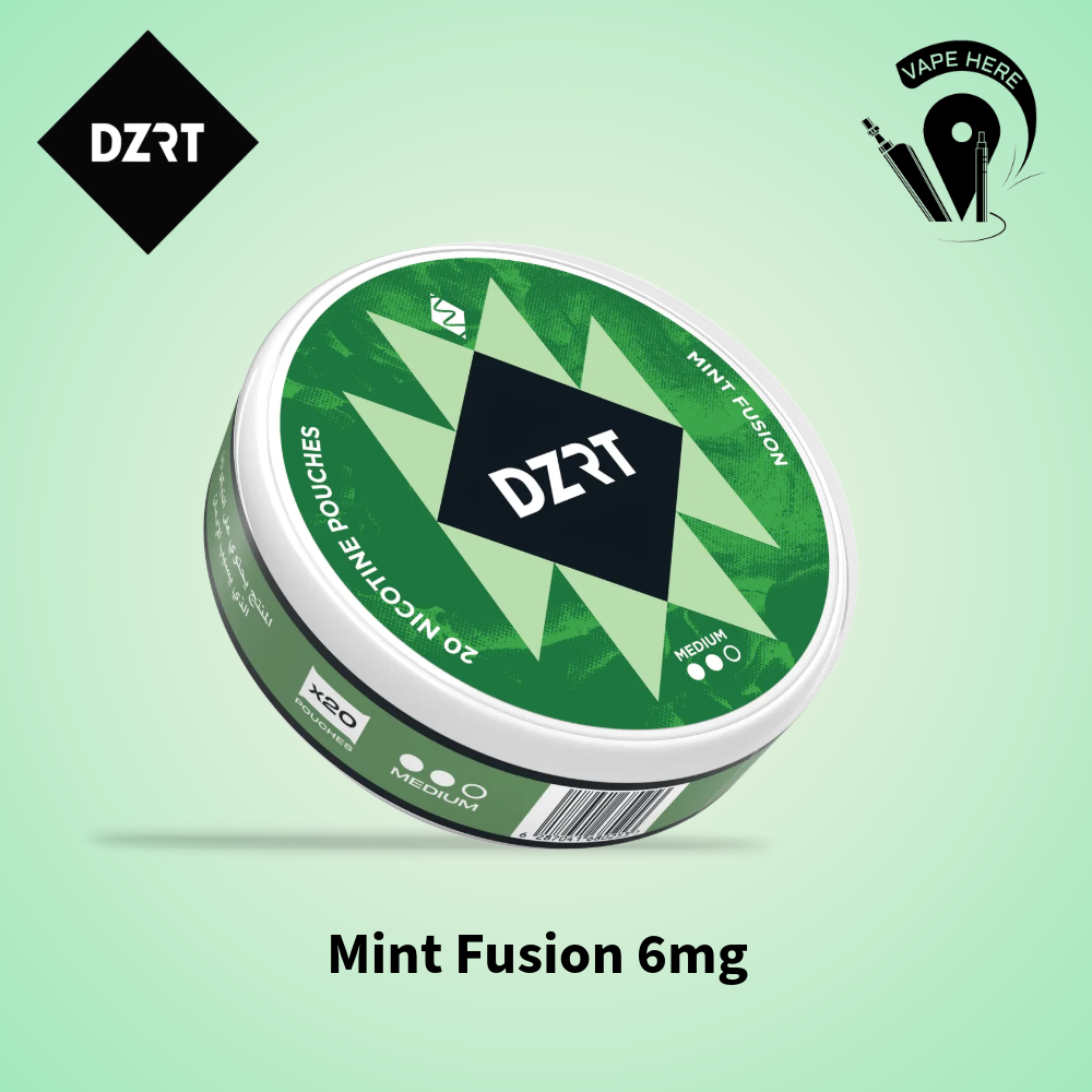 DZRT Nicotine Pouches Mint Fusion 6mg UAE Abu Dhabi 