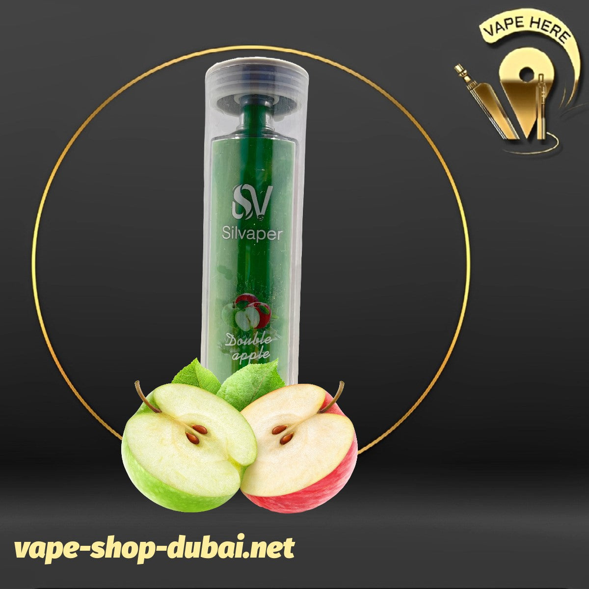 SILVA ROCK DISPOSABLE VAPE DTL 12000 PUFFS Strawberry Double Apple Abu Dhabi