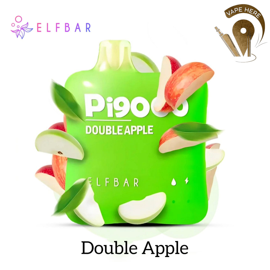 ELF BAR PI9000 9000 PUFFS 50MG DISPOSABLE VAPE Double Apple UAE Fujairah