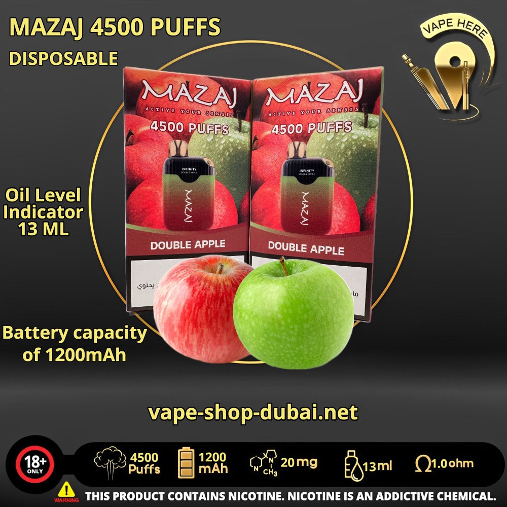 MAZAJ INFINITY 4500 PUFFS DISPOSABLE VAPE - Vape Here Store