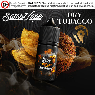 Dry Tobacco Saltnic By Sam Vapes UAE Abu Dhabi & Dubai