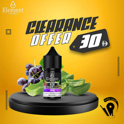 ELEMENT PURE - ALOE GRAPE ICE SALTNIC 30ML UAE ABU DHABI
