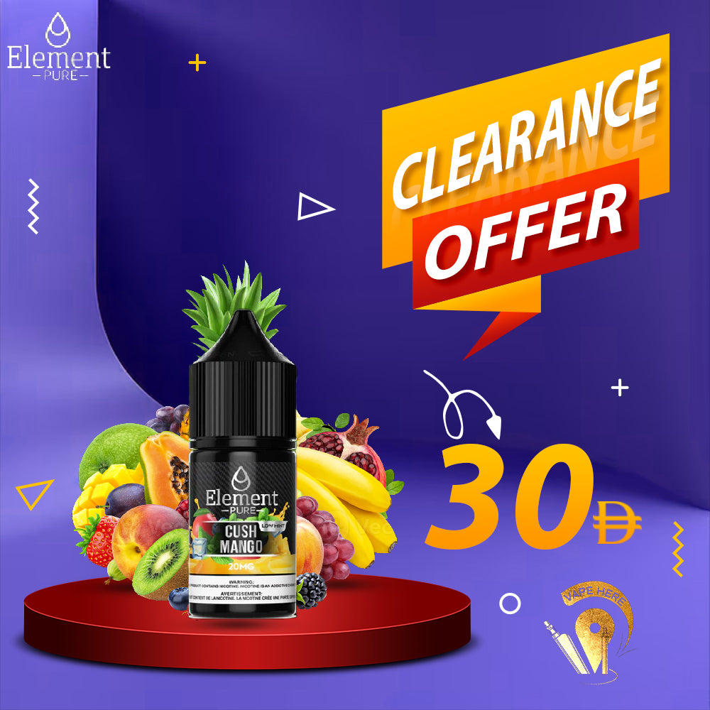 ELEMENT PURE - CUSH MANGO SALTNIC 30ML UAE SHARJAH