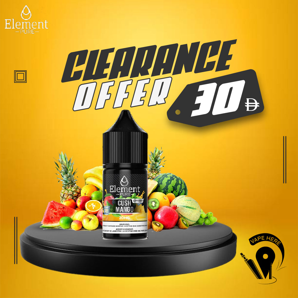 ELEMENT PURE - CUSH MANGO SALTNIC 30ML UAE AJMAN