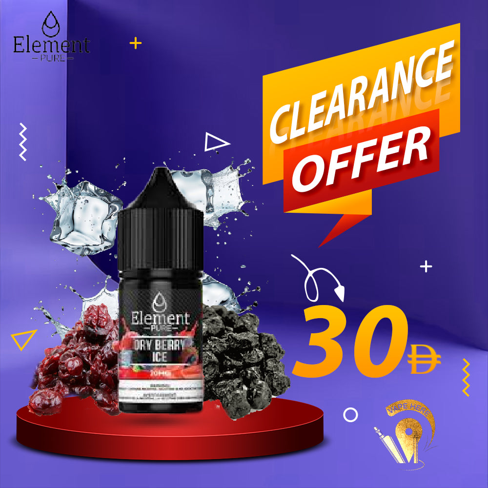 ELEMENT PURE - DRY BERRY ICE SALTNIC 30ML UAE ABU DHABI