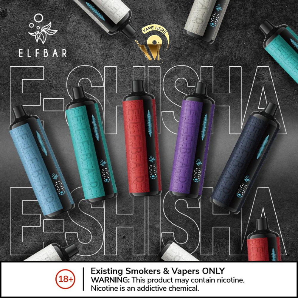 ELFBAR E-Shisha 16000 PUFFS DISPOSABLE VAPE Ultimate DTL Experience UAE Abu Dhabi