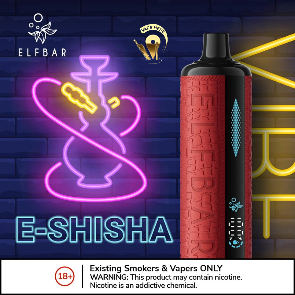 ELFBAR E-Shisha 16000 PUFFS DISPOSABLE VAPE Ultimate DTL Experience UAE Dubai