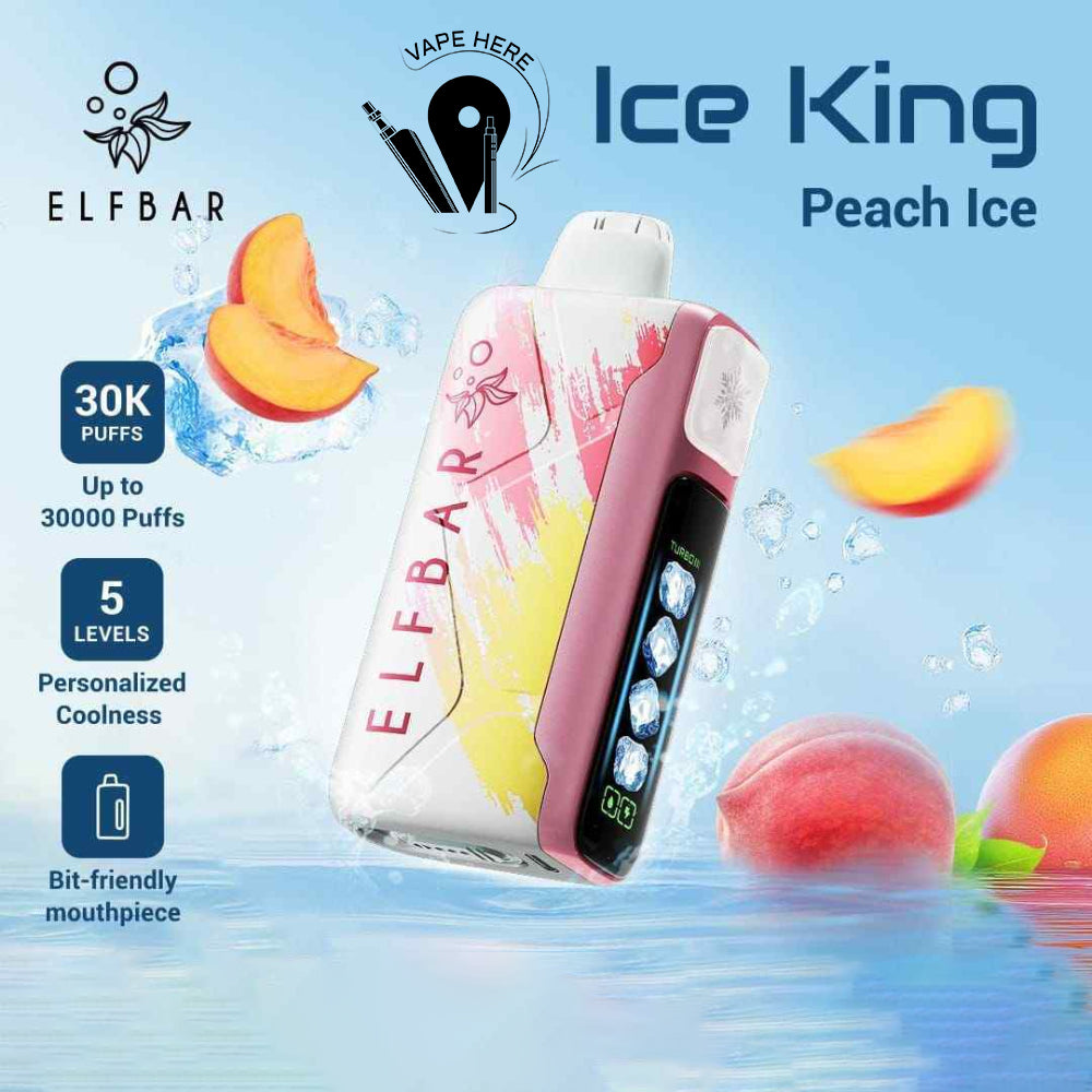 ELFBAR Ice King  Disposable Vape Peach Ice UAE Al Sharjah 