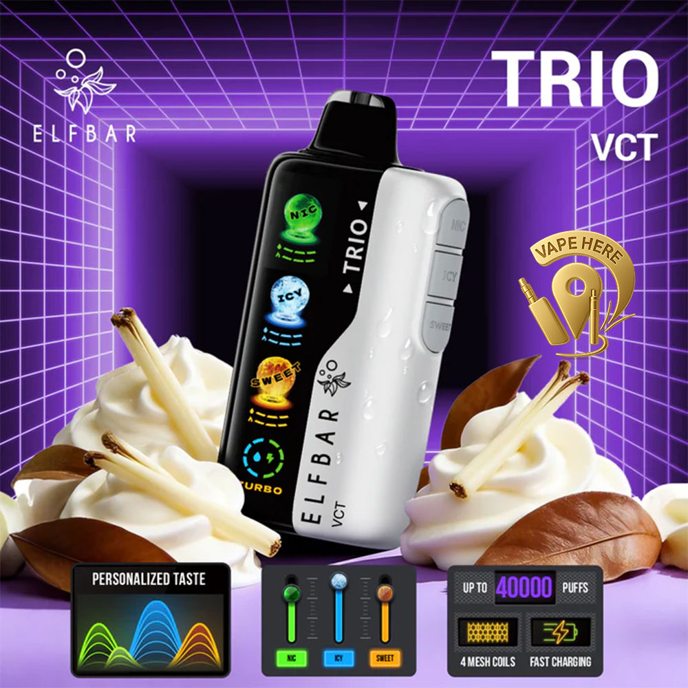 ELF BAR Trio 40K Puffs Disposable Vape VCT UAE Ras Al Khaimah 