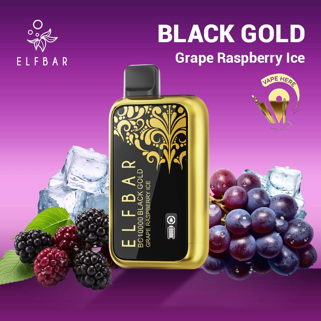Elfbar Black Geschmack ELFBAR Limited Edition, Black Gold BC10000 Disposable Vape 10000 Puffs in Dubai & Elfbar Black Geschmack ELFBAR Limited Edition, Black Gold BC10000 Disposable Vape 10000 Puffs in Dubai &