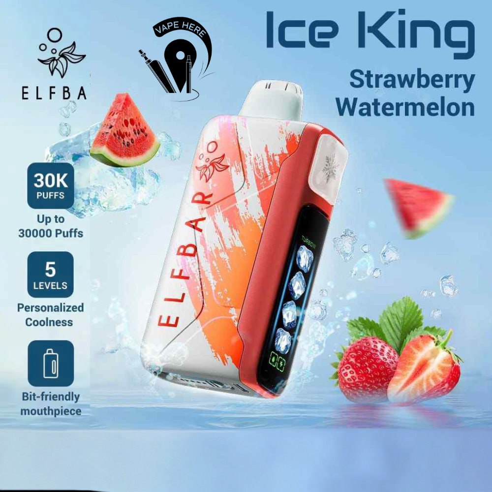 ELFBAR Ice King 30K Disposable Vape Strawberry Watermelon UAE Umm Al Quwain