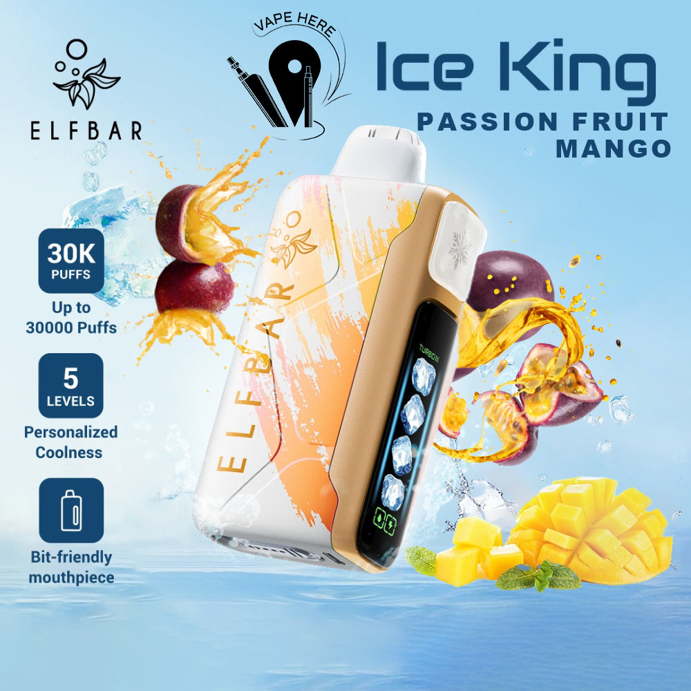 ELFBAR Ice King  Disposable Vape Passion Fruit Mango UAE Dubai 