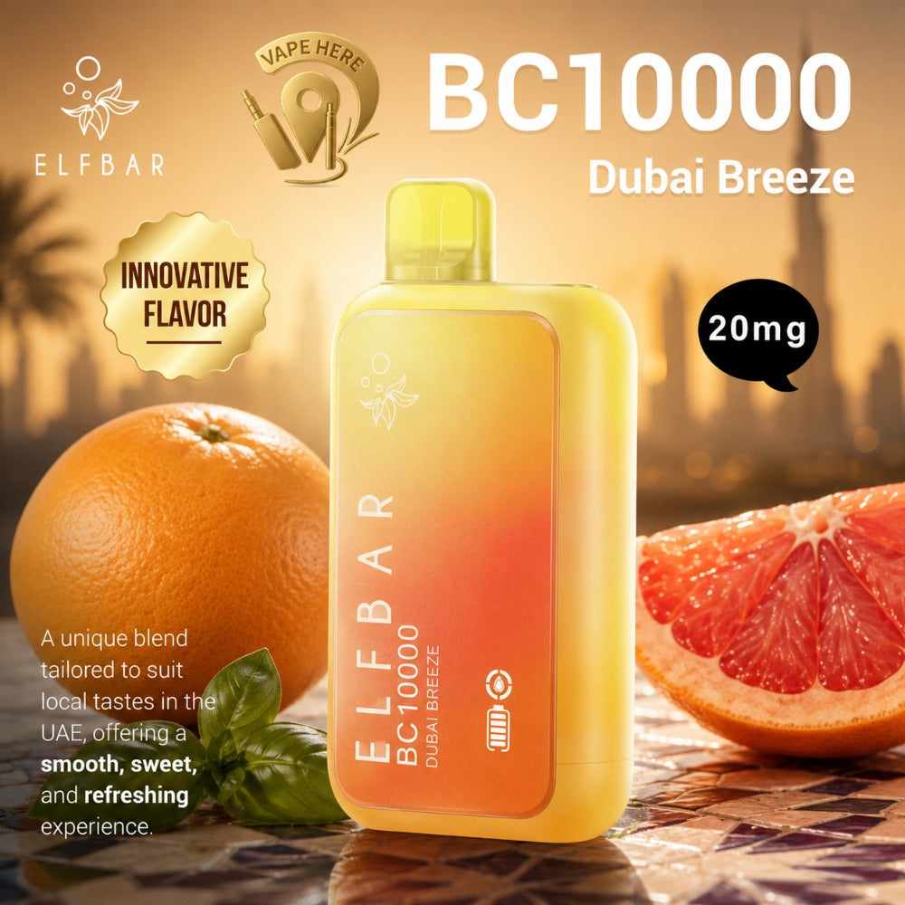 ELF BAR BC10000 PUFFS DISPOSABLE VAPE 20 & 50MG
Dubai, UAE