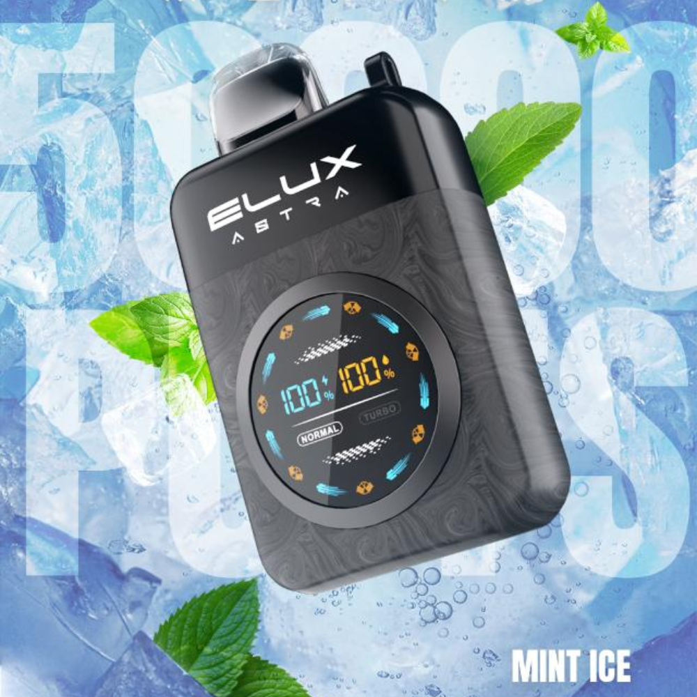 ELUX ASTRA 50K PUFFS DISPOSABLE VAPE (Turbo Mode) Ice Mint UAE Al Ain