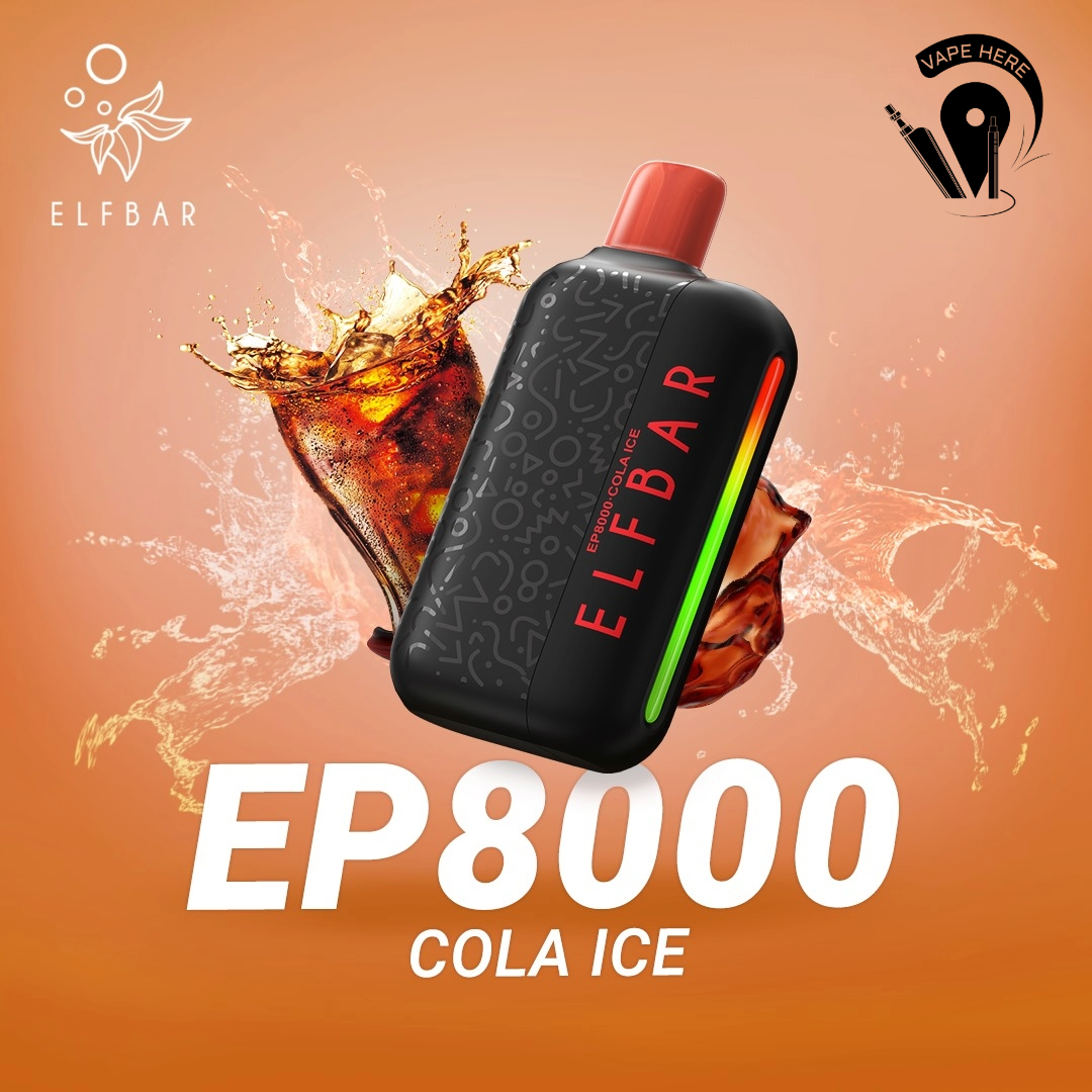 Elf Bar EP8000 Puffs Disposable Vape Coke Ice UAE Ajman