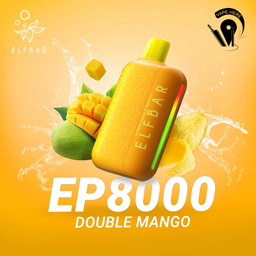 Elf Bar EP8000 Puffs Disposable Vape Double Mango UAE Sharjah