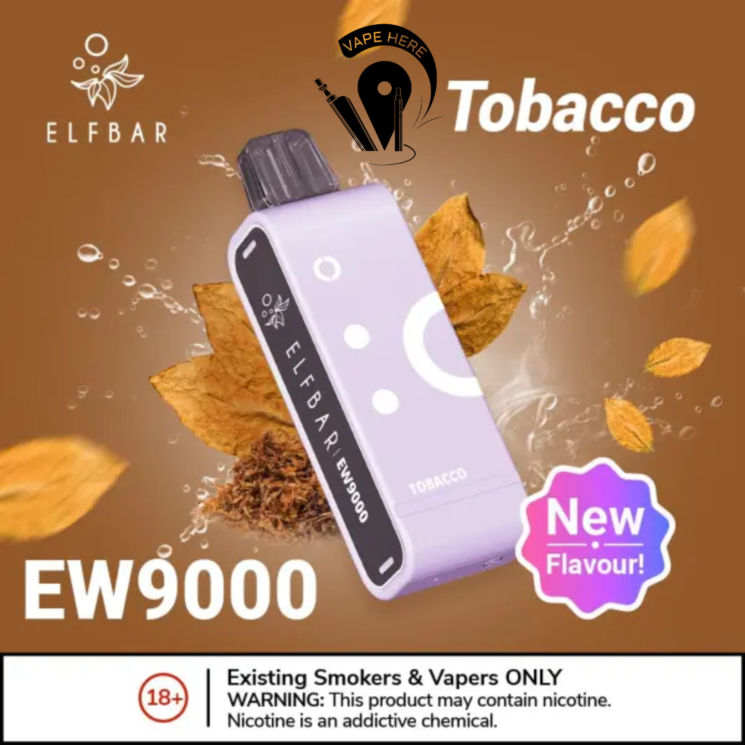 Elf Bar EW9000 Disposable Pods & Kit 50mg 9000 Puffs Tobacco Pods Only UAE Abu Dhabi