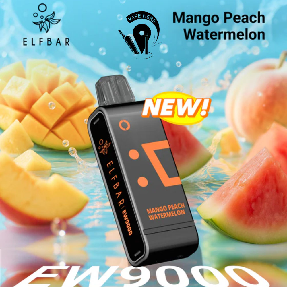 Elf Bar EW9000 Disposable Pods & Kit 50mg 9000 Puffs Mango Peach Watermelon UAE Ajman