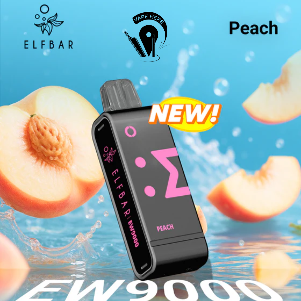 Elf Bar EW9000 Disposable Pods & Kit 50mg 9000 Puffs Peach UAE Ras Al Khaimah