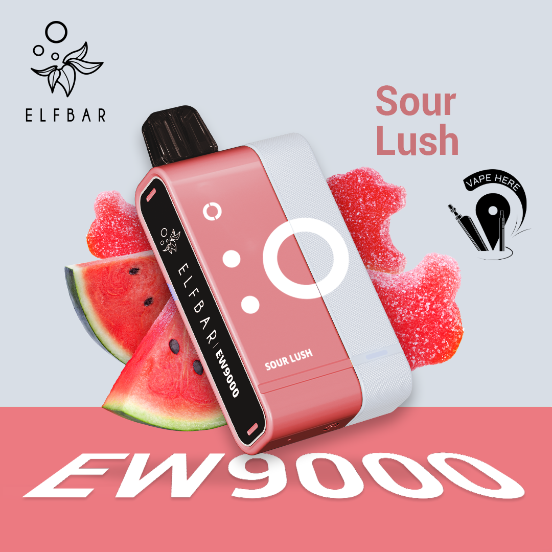 Elf Bar EW9000 Disposable Pods & Kit 50mg Sour Lush UAE Al Ain