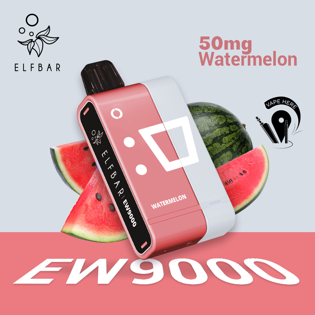 Elf Bar EW9000 Disposable Pods & Kit 50mg 9000 Puffs Watermelon UAE Dubai
