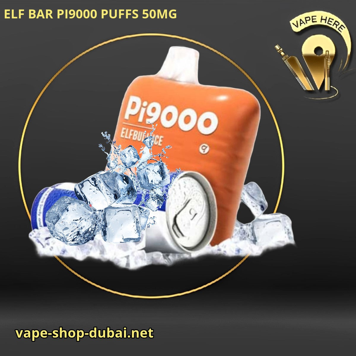 ELF BAR PI9000 9000 PUFFS 50MG DISPOSABLE VAPE Elfbull Ice UAE Al Ain